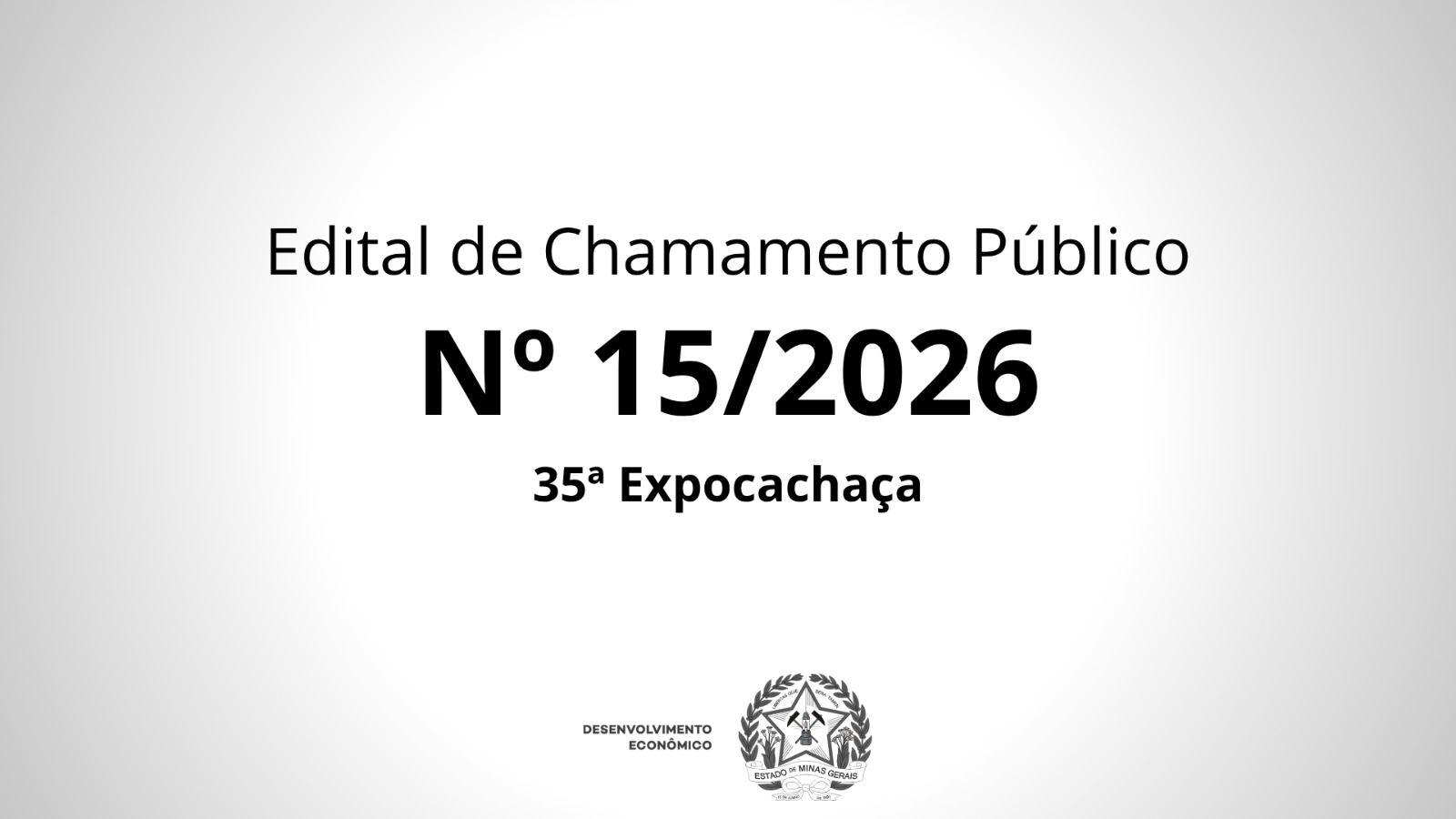 Edital de Chamamento Público Nº 15/2026